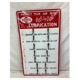 PORC. SOHIO LUBRICATION DISPLAY