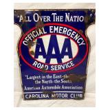 CAROLINA MOTOR CLUB AAA SIGN