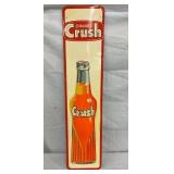 EMB. VERTICAL ORANGE CRUSH SIGN