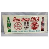 1963 EMB. SUNDROP COLA SIGN