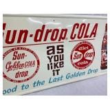 DATED 1963 EMB. SUNDROP COLA SIGN