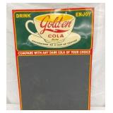 EMB. GOLDEN COLA MENU SIGN