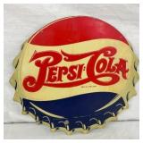 14IN PEPSI DOUBLE DOT CAP SIGN