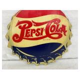 14IN PEPSI DOUBLE DOT COLA CAP SIGN