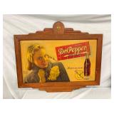 ORIG. FRAMED DR. PEPPER CARDBOARD