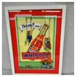 1948 FRAMED WHISTLE ADVERTISING