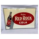 EMB. RED ROCK COLA SIGN W/ BOTTLE