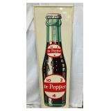 1925 DR. PEPPER VERTICAL SIGN W/ BOTTLE