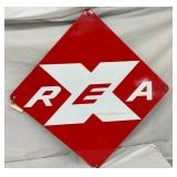 33IN PORC. REA DIAMOND SIGN