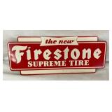 FIRESTONE SUPREME TIRE RACK SIGN