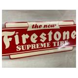 FIRESTONE SUPREME TIRE RACK SIGN