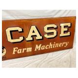 EARLY EMB. CASE FARM MACHINERY SIGN