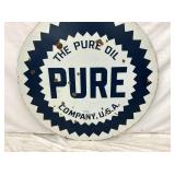 PORC. 42IN PURE OIL SIGN