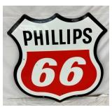 47IN PORC. DS PHILLIOPS 66 SHEILD SIGN