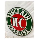 48IN PORC. SINCLAIR HC GASOLINE SIGN