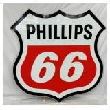 1972 PORC. PHILLIPS 66 SHIELD SIGN