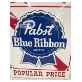 CLOSEUP PABST BLUE RIBBON BEER SIGN