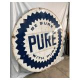 6FT. PORC. PURE STATION SIGN