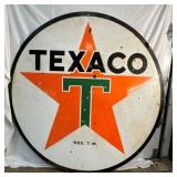 PORC. DS 6FT. 1947 TEXACO SIGN