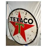 6FT. PORC. TEXACO SIGN