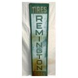 EMB. VERTICAL REMINGTON TIRES SIGN