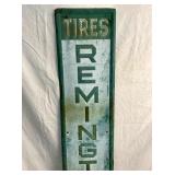 VERTICAL EMB. REMINGTON TIRES SIGN