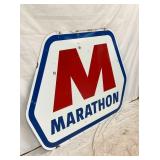 DATED 1964 MARATHON SIGN