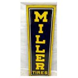 VERTICAL MILLER TIRES SIGN