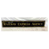 PORC. RAILWAY EXPRESS AGENCY SIGN