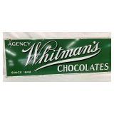 PORC. WHITMANS CHOCOLATES SIGN