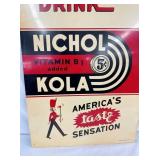 1941 NICHOL KOLA DRINK SIGN W/ SOLDIER