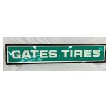 EMB. GATES TIRES SIGN