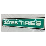 EMB. GATES TIRES SIGN