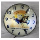 15IN LIGHTED BUSTER BROWN CLOCK