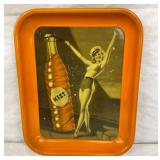 1930 KIST TRAY W/ BOTTLE & LADY