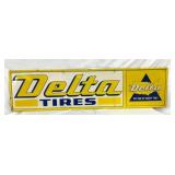 1973 DELTA TIRES SIGN 60X16