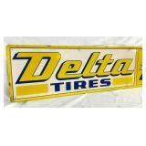 1973 DELTA TIRES SIGN 60X16