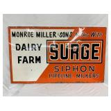 SURGE MONROE MILLER DAIRY FARM SIGN