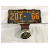 1952 FLORIDA TAG W/ AUTO TAIL LIGHT