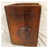 WOODEN ATLANTIC MOTOR OIL BOX