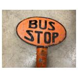 9FT.10IN CAST ALUM. BUS STOP POLE SIGN