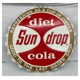 34IN EMB. SUNDROP COLA CAP SIGN