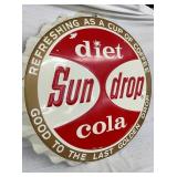 34IN EMB. SUNDROP COLA CAP SIGN