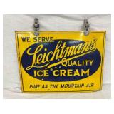 PORC. ICE CREAM SIGN W/ BRACKET