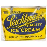 PORC. LEICHTMANS ICE CREAM SIGN