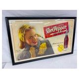 DR. PEPPER FRAMED CARDBOARD