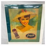 GRAPETTE CARDBOARD W/ LADY AND BOTTLE