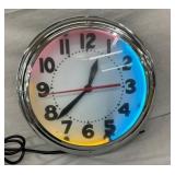 14IN 3 COLOR NEON CLOCK