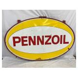 SIDE 2 PORC. PENNZOIL W/ FRAME