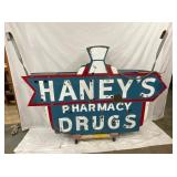 HANEYS PHARMACY DRUGS NEON CAN SIGN